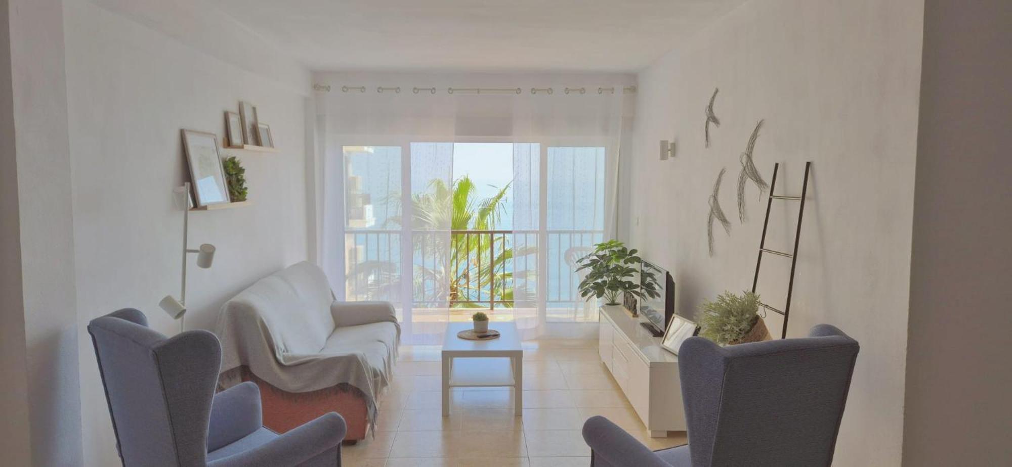 Apartamento Con Piscina En La Primera Linea De Playa De 푸엔히롤라 외부 사진