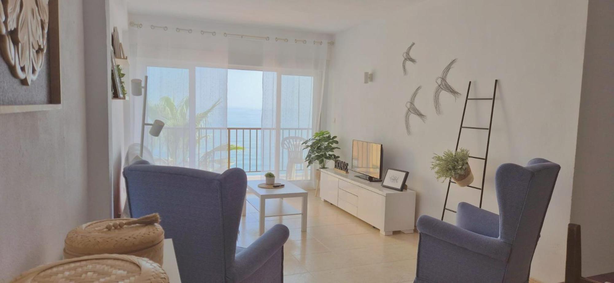 Apartamento Con Piscina En La Primera Linea De Playa De 푸엔히롤라 외부 사진